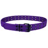 Canvas Double Grommet Hole Belt Color Purple X-Large