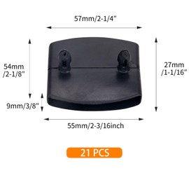 Sewokon Pack of 21 Slatted Frame Caps for Centre, Slatted Frame Caps, Slatted Frame Holder, Slatted Frame Brackets, Bed Slatted Frame Caps, Plastic Bed Slat Holder