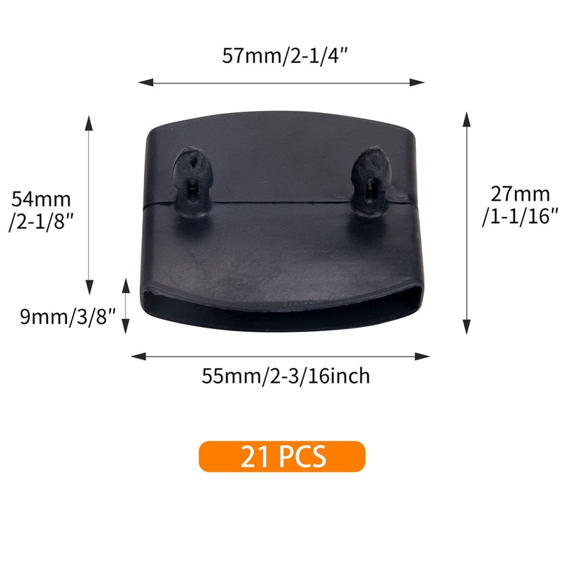 Sewokon Pack of 21 Slatted Frame Caps for Centre, Slatted