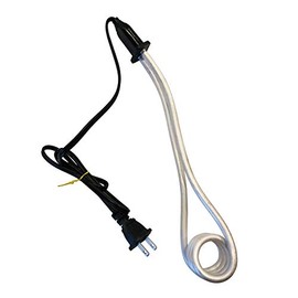 Professional EZ Travel Collection Portable Water Boiler Cooking Coil Coffee Pot Heater (XL 12-Inch)