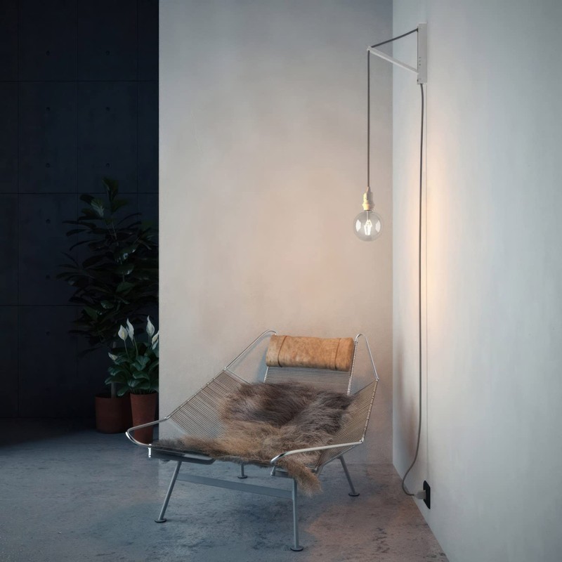 creative cables - Pinocchio Adjustable Wooden Wall Mount for Pendant