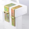 2 Pieces Sliver Folding Hinge for Wood Box,Iron Door Hinges