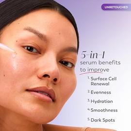 Olay Suero Reparador Súper Nocturno Para Rostro, Tamaño De Prueba - Niacinamida, Péptido, Ácido Salicílico Y Láctico, Glicerina - Antiarrugas, Reducci