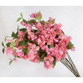 12 flores artificiales de buganvillas de seda de 80 cm, tallos de buganvillas trepadora glabra, ramificaciones de árbol de flores para decoración del hogar, jardín, mesa de boda, centro de