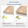Gold Cabinet Door Hinges 1/2 Inch Overlay (Variable),50 Pack 25