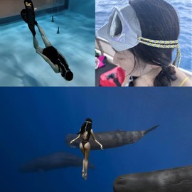 SISYOUP Scuba Mask Strap, Elastic Braided Bungee Rope Mask Straps Replacement for Diving & Snorkel Glasses, Swimming Goggles, Scuba Diving Accessories Gifts for Women & Girls (Only Strap,Green/Pink)