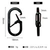 NITEIZE G Carabiner #1 Black Pack of 2 Small