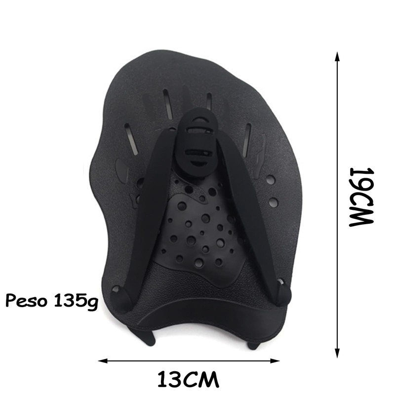Par de Palas de Natación Profesionales - Longitud Ajustable, Guantes,