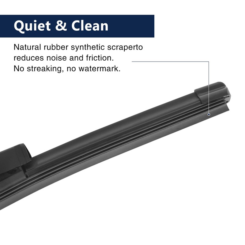 X AUTOHAUX Rear Windshield Wiper Blade Arm Set 11inch 285mm
