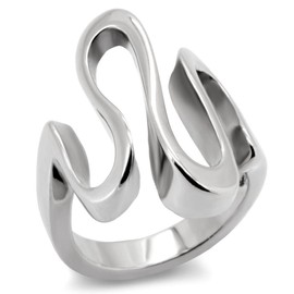 YourJewelleryBox Designer Swirl Ever Lasting Womens Ring Stainless Steel Not Tarnish Size N Stk152Pb