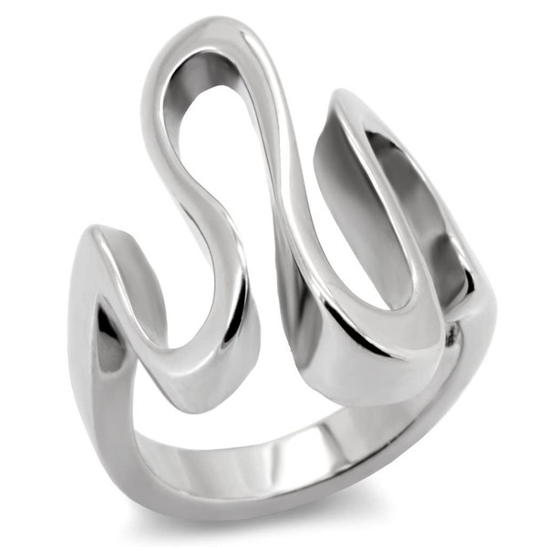 YourJewelleryBox Designer Swirl Ever Lasting Womens Ring Stainless Steel Not