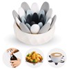 4 Pack Silicone Trivet Mat with Storage Bowl, Succulent Shape
