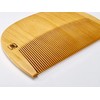 Full Boxwood Comb with Flower Pattern and Case - Japanese