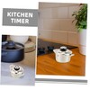 NOLITOY 2pcs Retro Mechanical Kitchen Timer with Loud Alarm Countdown