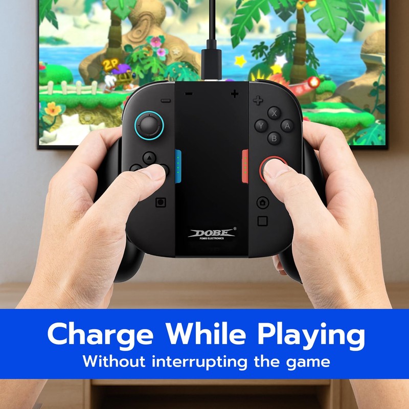 Tolesum Charging Holder for Switch 2, Charging Handle with Stand