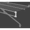 ClosetMaid Shelf & Rod Shelf end caps 77545 hardware, white