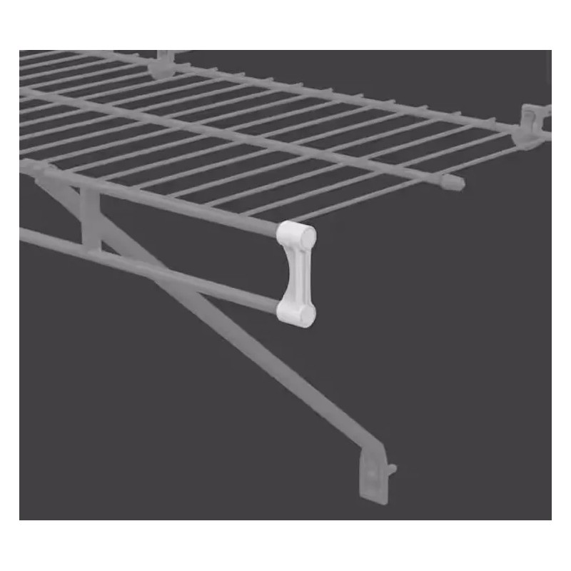ClosetMaid Shelf & Rod Shelf end caps 77545 hardware, white