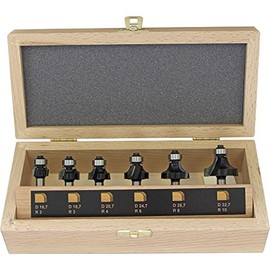 Fish 973CT06 A03 Rounding Bit Box 6 Piece Set HW R2/3/4/6/8/10