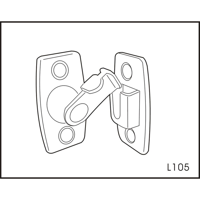 QCAA Heavy Forged Solid Brass Door Latch, 90 Degree Right