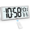 XREXS Large Digital Wall Clock with Backlight, 14.17 Inch Large
