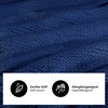BaSaTex Microfibre Seersucker Bed Linen and Pillowcase Plain Reversible Duvet