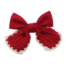 TOVINANNA Hair Bows Clips Red Hairpin for Girls Elegant Hair Decoration for Special Occasions