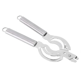 GEEKHOM Lid Opener, Bottle Opener Made of Stainless Steel, Multifunctional Kitchen Tool Jar Opener with Ergonomic Handle for Screw Caps, Easy to Use Bottle Opener