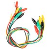 10 Pcs 50cm Insulated Alligator Clip Test Kit Cable Test