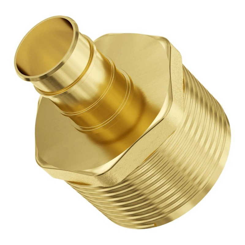 25pcs 1/2\" Brass Pipe Fittings Clamp-Style 1/2 NPT External Thread