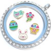 Drama Masks Floating Locket Charm