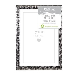 DESIGN GROUP Silver Freestanding Photo Frame 4x6