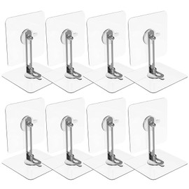 Homoyoyo Furniture Fall Prevention, No Drilling Required, Inconspicuous, Earthquake Countermeasure, Fall Prevention, Fixing Equipment, Disaster Prevention Supplies, Earthquake-Proof Stoppers, Set of 8