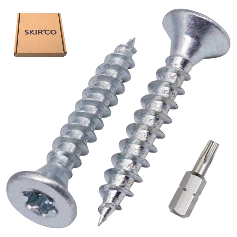 SKIR'CO (Pack of 300) 4.0 x 25mm Galvanised Steel Wood