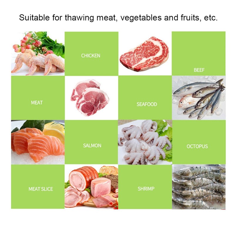 Rectangle Quick Defrost Tray Rapid Thaw Plate Board for Defrosting