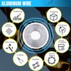 YTKavq Aluminum Craft Wire,20 Gauge Aluminum Wire Jewelry Making Wire