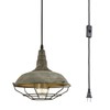 DANSEER Farmhouse Plug in Pendant Light with 16 Feet Hanging