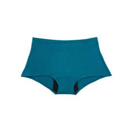saalt Comfort Modal Boyshort Period Underwear - Heavy Absorbency - Comfortable, Thin, and Keeps You Dry from All Leaks (Medium, Deep Marine)