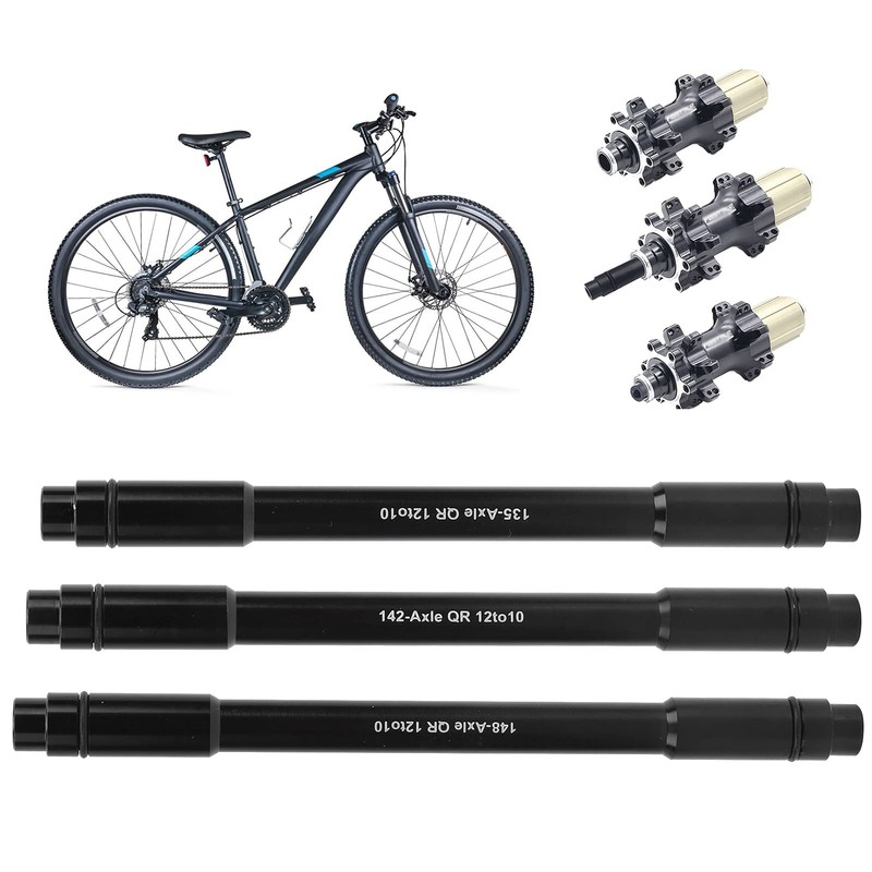 Bicycle Rear Fork Thru Axle Skewer, Quick Release Front Fork