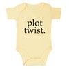 OYQA Plot Twist Baby Bodysuit Baby Announcement Bodysuit Pregnancy Announcement