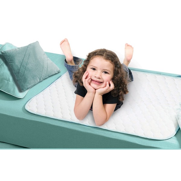 Priva Waterproof Reusable Bed Pad, 34" X 36" With Flaps - P12205