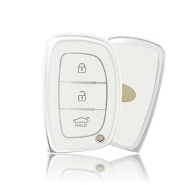 OFFCURVE Key Case Car Key Cover, Key Cover, Key Cover, Key Protective Cover, Suitable for Hyundai i20 i30 i40 ix25 ix30 ix45 Santa Fe Ioniq Sonata Kona Tucson Elantra Solaris Accent