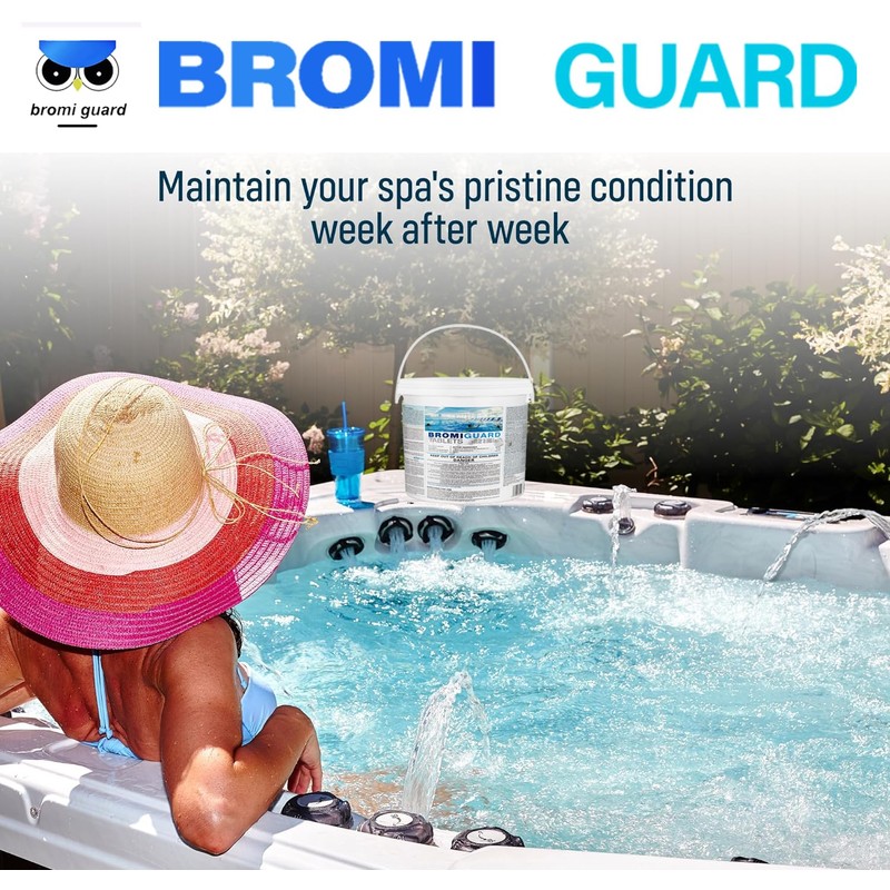 【10 lbs】 1-Inch Bromine Tabs, Chemical Sanitizer for Spas &