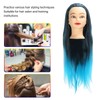 Hair Mannequin Head Colorful Hair Braiding Practice Hairdressing Mannequin Head