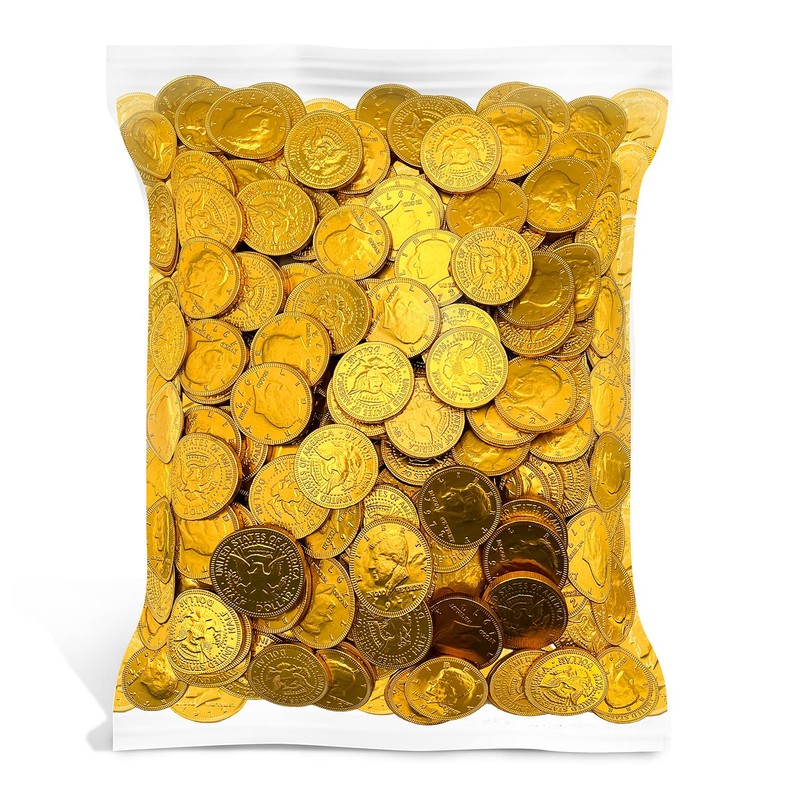 Milk Chocolate Coins Bulk - 2 Pound Pack - 160