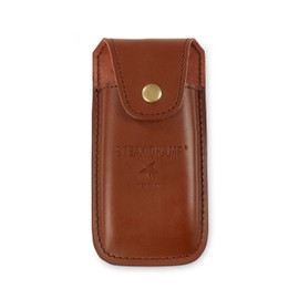 Steak Champ Leather Holster for Bull Fork Meat Fork: Leather Fork Attaches to Belt, Includes Snap Fastening Tab