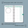 POPRUN 2026 Pocket Agenda (3.5''x 6.5'') Spiral Planner Weekly and