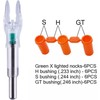 6Pack Lighted Nocks for Arrows .204".233".244".246" Inside Diameter Lighted