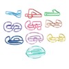100Pcs Number Shape Paper Clips Funny Cute Rich Colors Bookmark