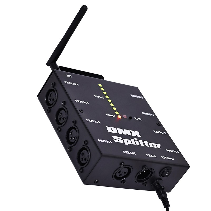 Wireless Lighting Signal Amplifier Distributor Signal Decoder 8 Channel Signal