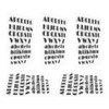 5Pcs Transparent Stamp TPR DIY Journal Scrapbooking Capital Lower Case